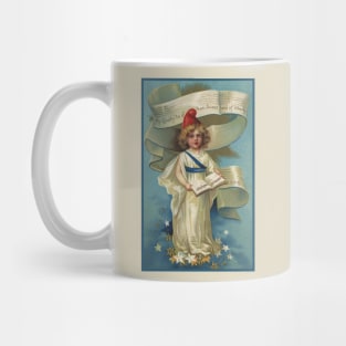 My Country 'Tis Of Thee Antique Patriotic Postcard Mug